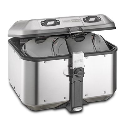 Hliníkový topcase Givi Trekker Dolomiti 46l, stříbrný