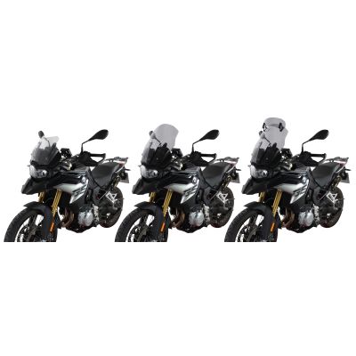 Plexi MRA VarioTouring 47cm s deflektorem pro BMW F850GS, lehce kouřové