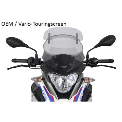 Plexi MRA VarioTouring 36cm pro BMW G310GS, lehce kouřové