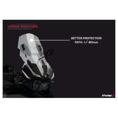 Nastavitelné plexi Puig 48-57cm pro BMW F850GS, čiré