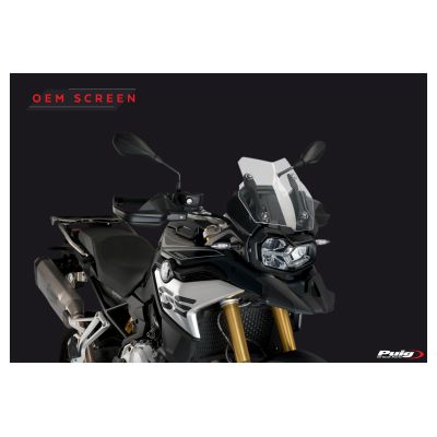 Nastavitelné plexi Puig 48-57cm pro BMW F850GS, tmavě kouřové