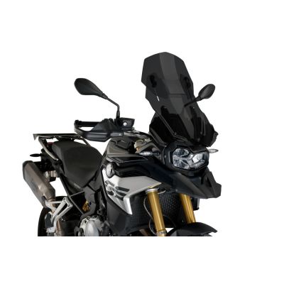 Nastavitelné plexi Puig 48-57cm pro BMW F850GS, tmavě kouřové