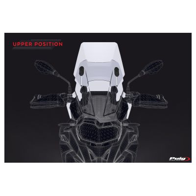 Nastavitelné plexi Puig 48-57cm pro BMW F750GS, lehce kouřové