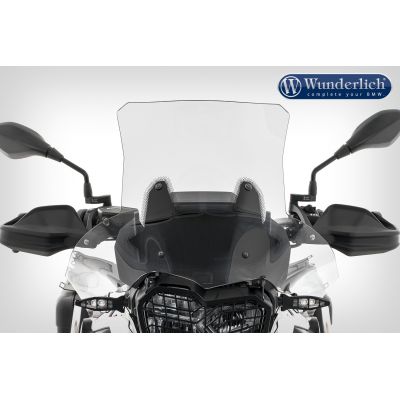 Vysoké a široké cestovní plexi Wunderlich Extreme 46cm pro BMW F750GS, čiré