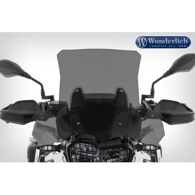 Vysoké a široké cestovní plexi Wunderlich Extreme 46cm pro BMW F750GS, lehce kouřové
