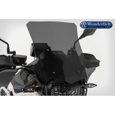 Vysoké a široké cestovní plexi Wunderlich Extreme 46cm pro BMW F750GS, lehce kouřové
