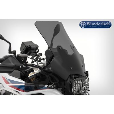 Vysoké a široké cestovní plexi Wunderlich Extreme 46cm pro BMW F750GS, lehce kouřové