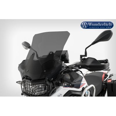 Vysoké a široké cestovní plexi Wunderlich Extreme 46cm pro BMW F750GS, lehce kouřové