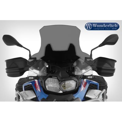Vysoké cestovní plexi Wunderlich Marathon 46cm pro BMW F850GS Adventure, lehce kouřové