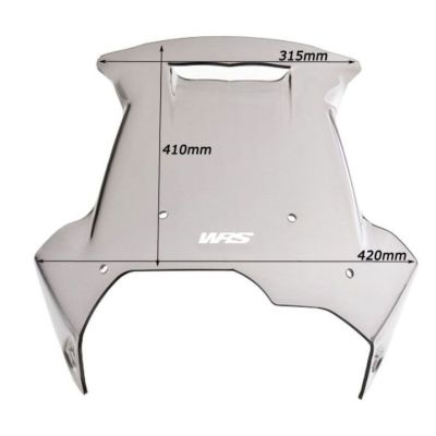 Plexi WRS 41cm s průduchem pro F800GS, F650GS 2008-2012, lehce kouřové