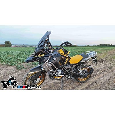 Snížené rallye sedlo 40 Years pro R1250GS/A, R1200GS/A LC 2013-2018, černo žluté