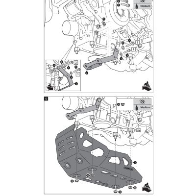 Kryt motoru SW-Motech pro BMW G310GS, černý