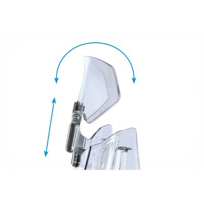 Přídavný nastavitelný deflektor Wunderlich Vario Ergo 3D+, čirý