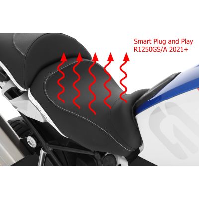 Vyhřívané Plug and Play snížené přední sedlo Wunderlich Aktivkomfort pro R1250GS/A 2021+, edice HP
