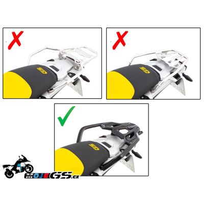 Kovová plotna pod topcase Kappa/Givi pro BMW R1250GS, R1200GS LC 2013-2018, černá