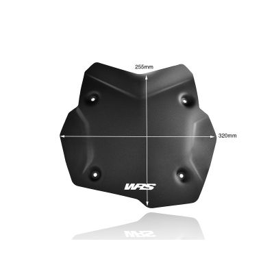 Rallye plexi WRS 25cm pro BMW F850GS/A, černé