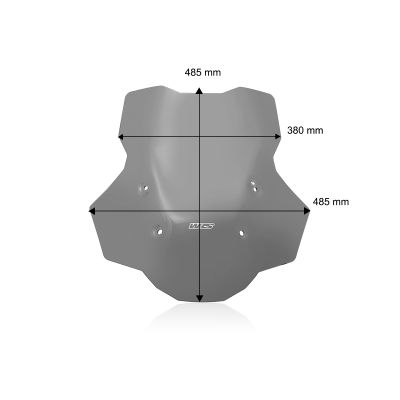 Plexi WRS Touring Plus 48cm pro BMW R1300GS 2023+ (bez ACC), lehce kouřové