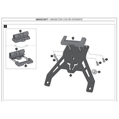 SW-Motech navigation holder for BMW R1300GS/A 2023+
