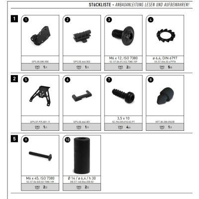 SW-Motech navigation holder for BMW R1300GS/A 2023+