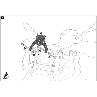 SW-Motech navigation holder for BMW R1300GS/A 2023+