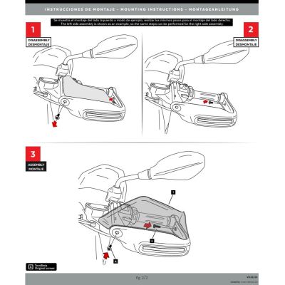 Puig blasters extension for BMW R1300GS 2023+, clear