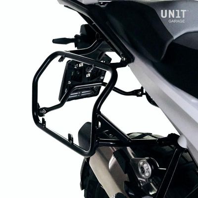 Carriers for BMW R1300GS 2023+ for older ALU side cases BMW (1250/1200GSA LC), silver