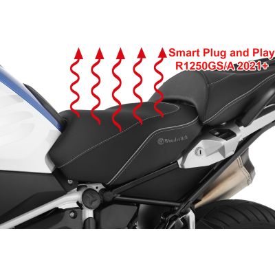 Heated Plug and Play raised front seat Wunderlich Aktivkomfort for R1250GS/A 2021-2024
