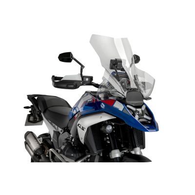 High touring screen Puig 62cm for BMW R1300GS 2023+ (with ACC), clear with contour graphics