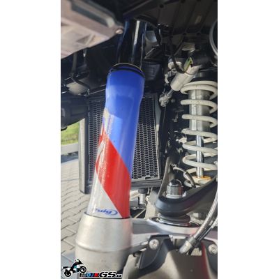 Protective stickers for the front forks of BMW R1300GS/A 2023+, blue-red