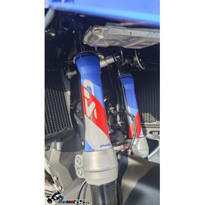 Protective stickers for the front forks of BMW R1300GS/A 2023+, blue-red