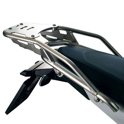 Carrier with plate for BMW R1300GS 2023+ for older ALU topcase BMW (1250/1200GSA LC), silver