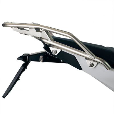 Carrier with plate for BMW R1300GS 2023+ for older ALU topcase BMW (1250/1200GSA LC), silver