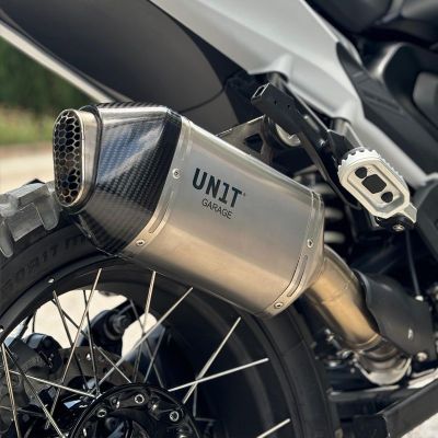 Unit Garage exhaust for R1300GS 2023+, silver
