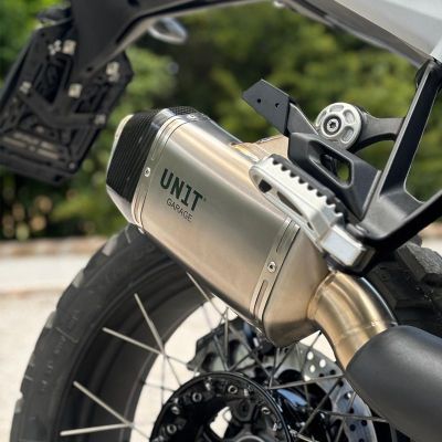 Unit Garage exhaust for R1300GS 2023+, silver
