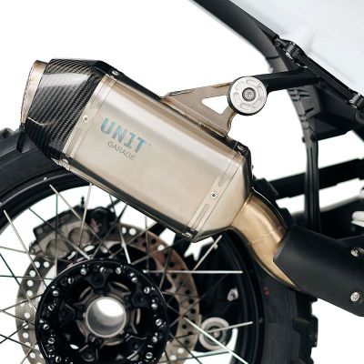 Unit Garage exhaust for R1300GS 2023+, silver
