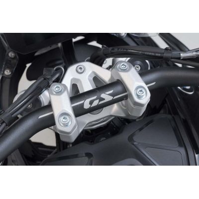 SW-Motech handlebar risers 30mm up for R1300GS/A 2023+, silver