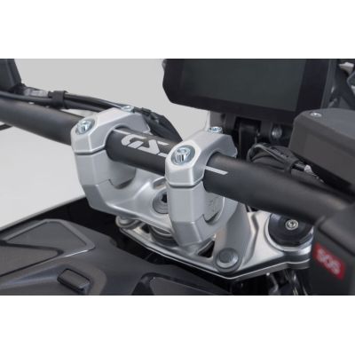 SW-Motech handlebar risers 30mm up for R1300GS/A 2023+, silver