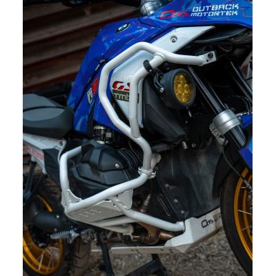 Spodní padací rámy Outback Motortek pro BMW R1300GS 2023+, bílé