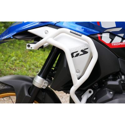 Upper crash bars Outback Motortek for BMW R1300GS 2023+, white