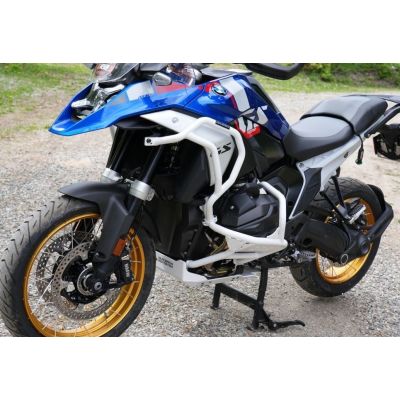 Upper crash bars Outback Motortek for BMW R1300GS 2023+, white