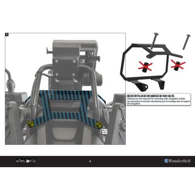 The anti-theft frame for TFT display for R1300GS/A 2023+