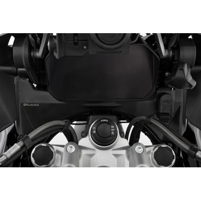 Wunderlich cockpit cover against noise from the front wheel for R1250GS/A 2018-2024, R1200GS/A LC 2013-2018