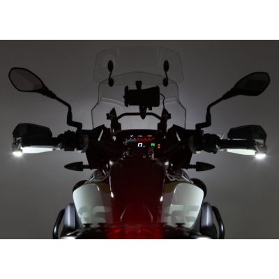 Přídavné přední přední blinkry a poziční LED světla Denali T3 pro chrániče Barkbusters