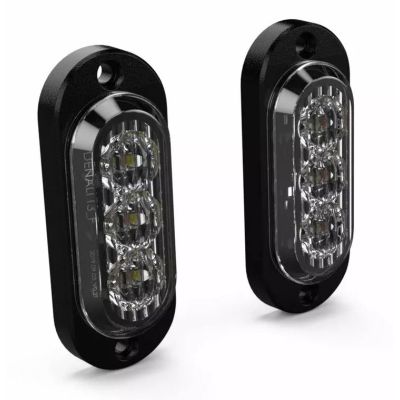 Přídavné zadní blinkry, koncové a brzdové LED světla Denali T3 pro montáž na plochu