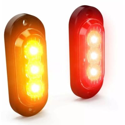 Přídavné zadní blinkry, koncové a brzdové LED světla Denali T3 pro montáž na plochu