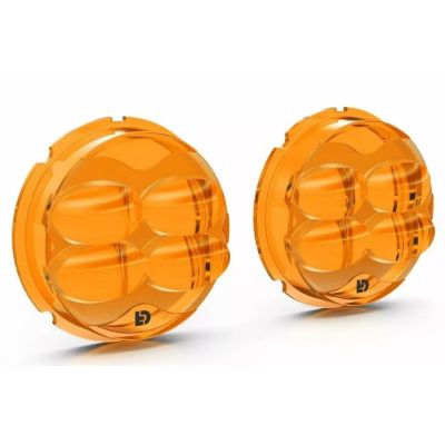 Krycí skla pro mlhová LED Denali D3, oranžová
