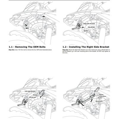 Additional light holder for BMW F850GS 18-23, F800GS 23+, F750GS 18-23