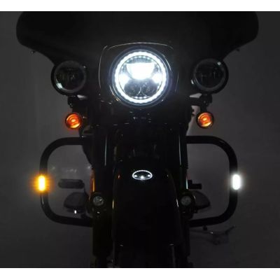 Přídavné přední blinkry a poziční LED světla Denali T3 pro montáž na padací rám