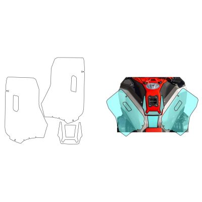 Wunderlich protective stickers for the BMW R1300GS Adventure 2024+ tank