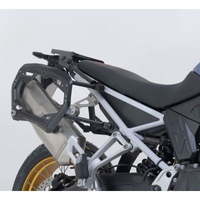 3x ALU kufry SW-Motech Trax Adventure + nosiče + tašky pro F900GS 2024+, černé